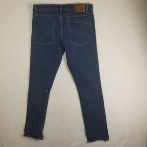 Volcom Brand Jeans Mens 36 Dark Wash Slim Straight Denim Pants Blue NWOT